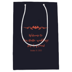 Simple Halloween Wedding Welcome Medium Gift Bag