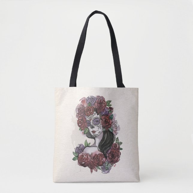 Simple Hand-drawn Dia de los Muertos | Tote Bag (Front)
