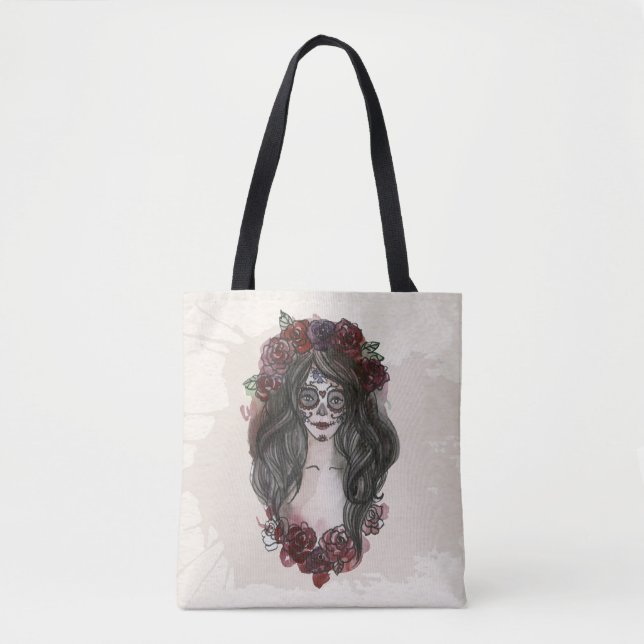 Simple Hand-drawn Dia de los Muertos | Tote Bag (Front)