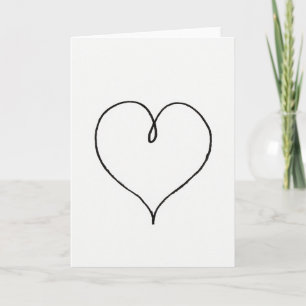 Simple Hand Drawn Heart Card