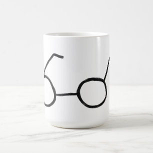 Simple Hand Drawn Round Eyeglasses Gift Coffee Mug