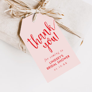 Simple Hand-Lettered Bridal Shower Thank You Favou Gift Tags