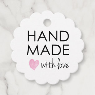 Simple Handmade with Love Favour Tags