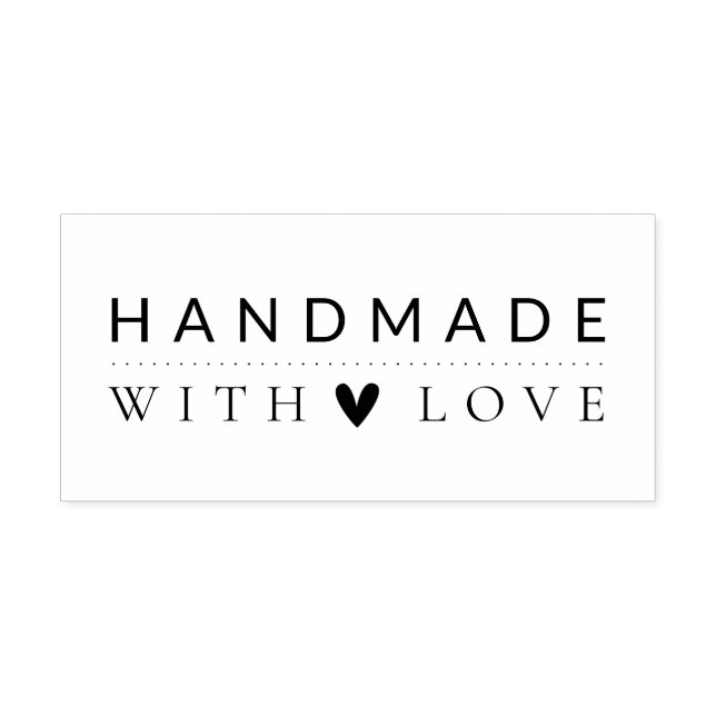 Simple Handmade With Love Rubber Stamp (Imprint)