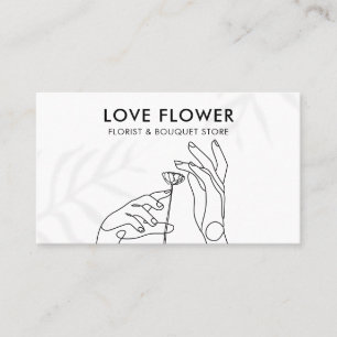 Simple Hands Flower Herbal Floral Apothecary Business Card