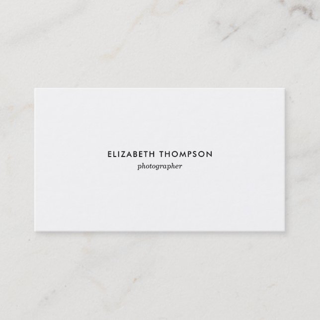Simple Handsome Monogram Business Card (Front)