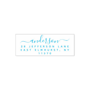 Simple Handwriting Return Address Self-inking Stamp