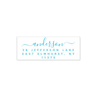 Simple Handwriting Return Address Self-inking Stamp