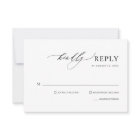 Simple Handwritten Calligraphy Wedding RSVP Card