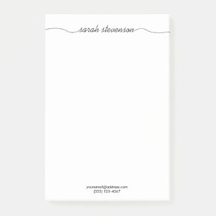 Simple Handwritten Script Typography Professional Post-it Notes