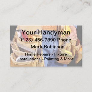 Simple Handyman Theme Business Cards