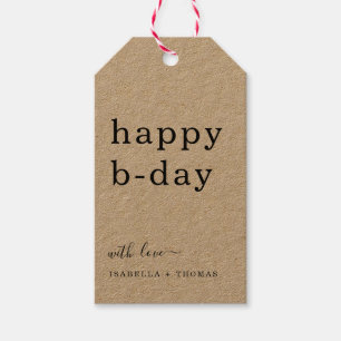 Simple Happy Birthday Gift Tag