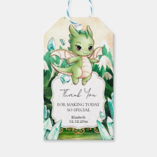 Simple Happy Dragon Baby Shower Gift Tags