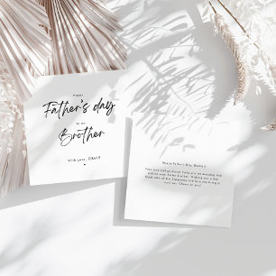 Simple Happy Father's Day Brother Card