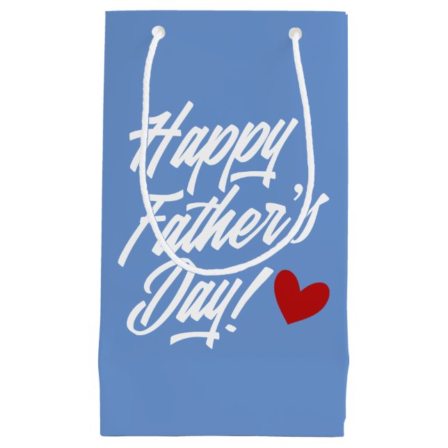 Simple Happy Father's Day Calligraphy | Gift Bag (Front)