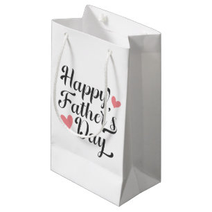 Simple Happy Father's Day Calligraphy Gift Bag