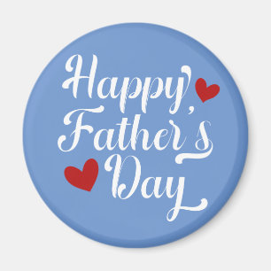 Simple Happy Father's Day Calligraphy Magnet