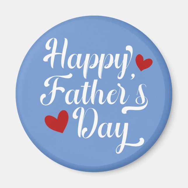 Simple Happy Father's Day Calligraphy | Magnet (Front)