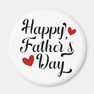 Simple Happy Father's Day Calligraphy   Magnet