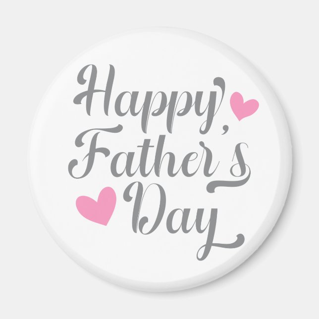 Simple Happy Father's Day Calligraphy | Magnet (Front)