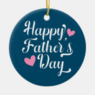 Simple Happy Father's Day Calligraphy   Ornament