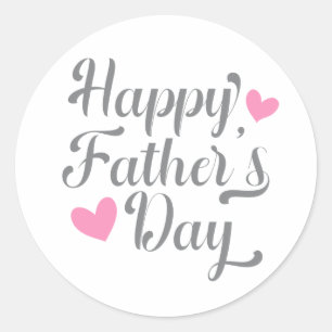 Simple Happy Father's Day Calligraphy   Sticker