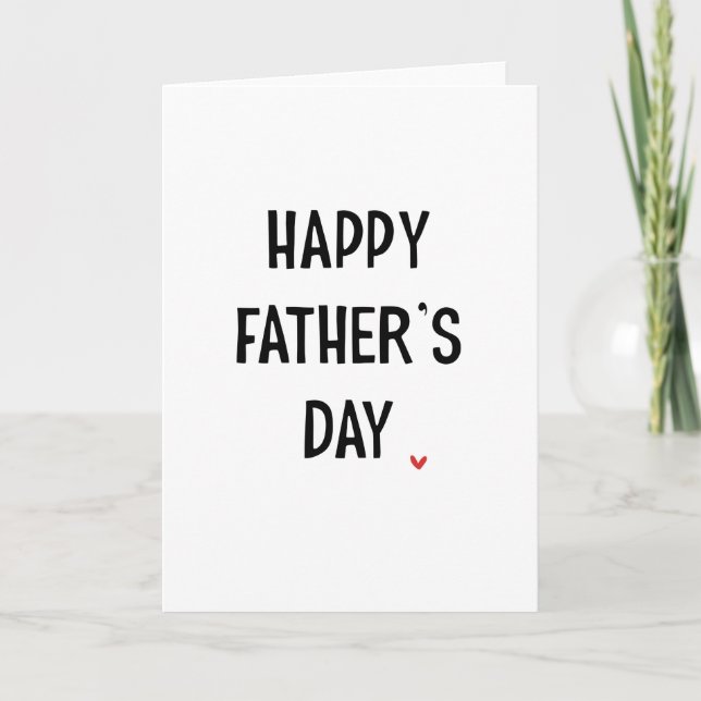 Simple Happy Father's Day Card (Front)