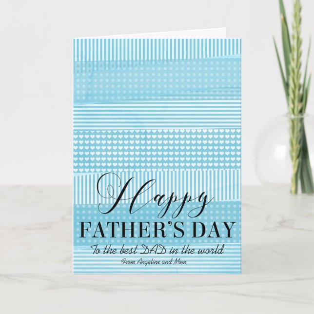 Simple "Happy Father's Day" Modern Greeting Card (Front)