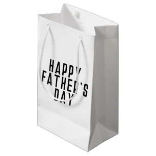 Simple Happy Father's Day Typography Gift Bag
