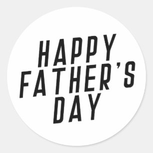 Simple Happy Father's Day Typography   Sticker