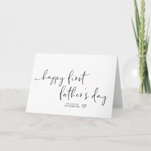 Simple Happy First Father's Day Gift for New Dad Card