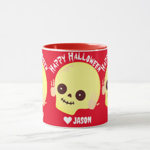 Simple Happy Halloween boo spooky pumpkin Sweatshi Mug