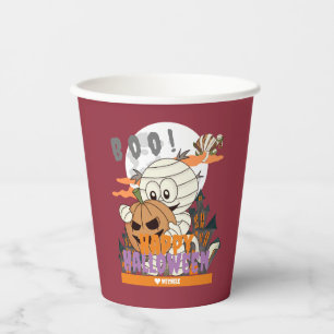 Simple Happy Halloween Mummy family and friends Paper Cups