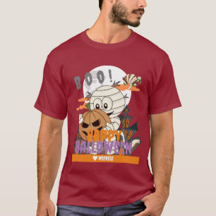 Simple Happy Halloween Mummy family and friends T-Shirt