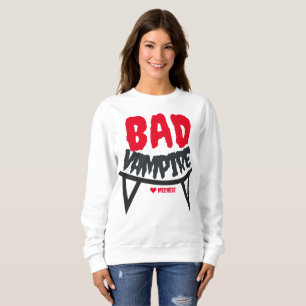 Simple Happy Halloween vampire family and friends Sweatshirt