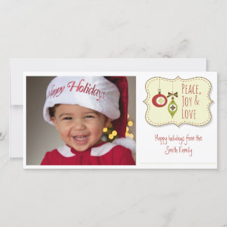 Simple Happy Holidays Holiday Card