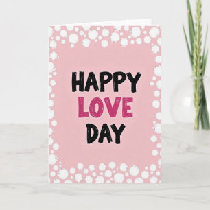 Simple Happy Love Day Card