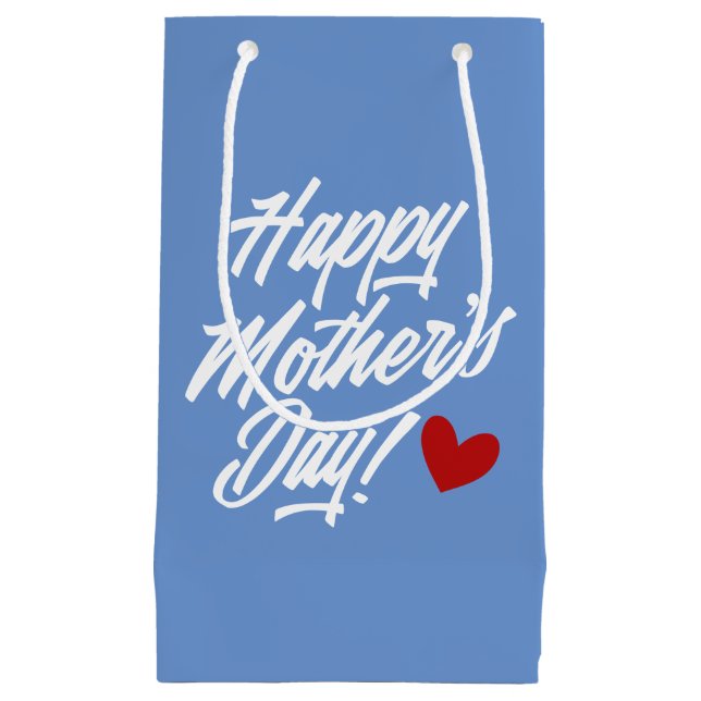 Simple Happy Mother's Day Calligraphy | Gift Bag (Front)