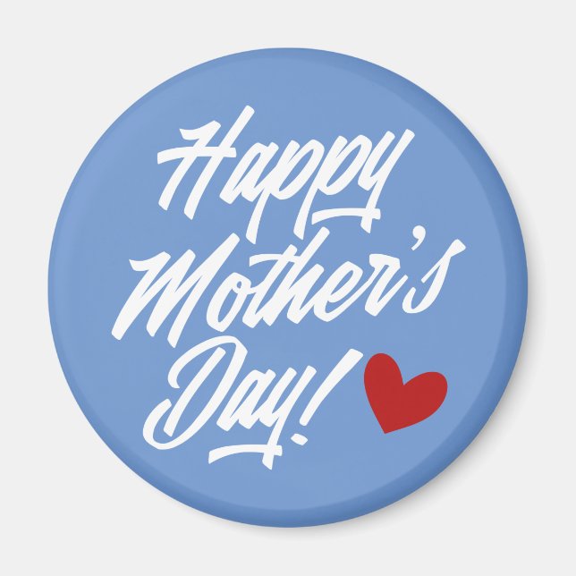 Simple Happy Mother's Day Calligraphy | Magnet (Front)