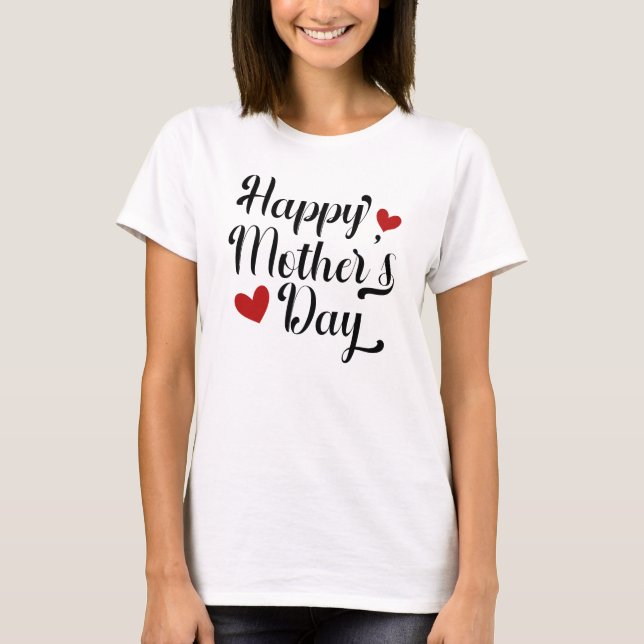 Simple Happy Mother's Day Calligraphy | Shirt (Front)