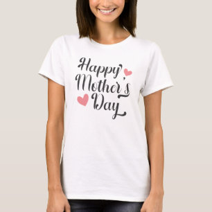 Simple Happy Mother's Day Calligraphy   Shirt