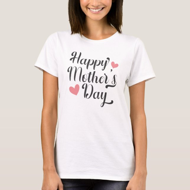 Simple Happy Mother's Day Calligraphy | Shirt (Front)
