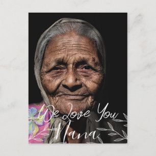 simple Happy Mother's day, nana, grandma photo Holiday Postcard