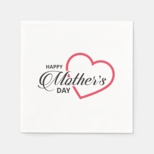 Simple Happy Mother's Day   Napkin