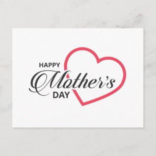 Simple Happy Mother's Day   Postcard