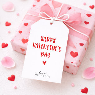 Simple Happy Valentine's Day Gift Tags