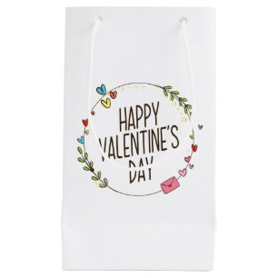 Simple Happy Valentine's Day Wreath   Gift Bag