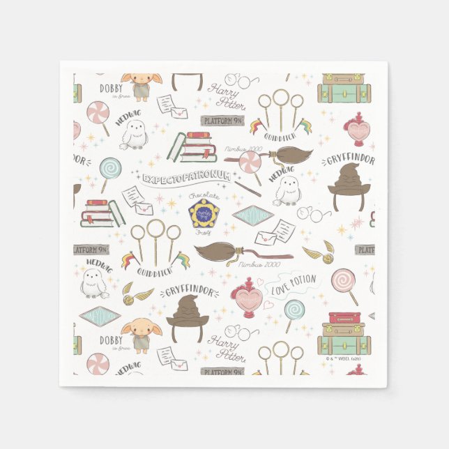 Simple Harry Potter Baby Shower Napkin (Front)