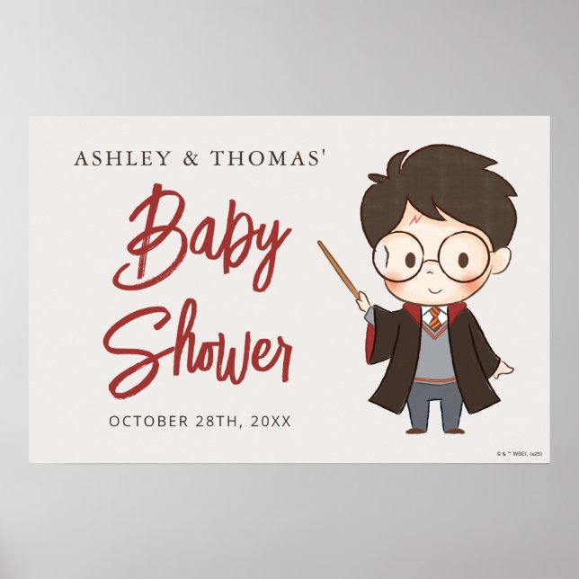 Simple Harry Potter Baby Shower Poster (Front)