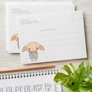 Simple Harry Potter - Dobby Baby Shower Envelope